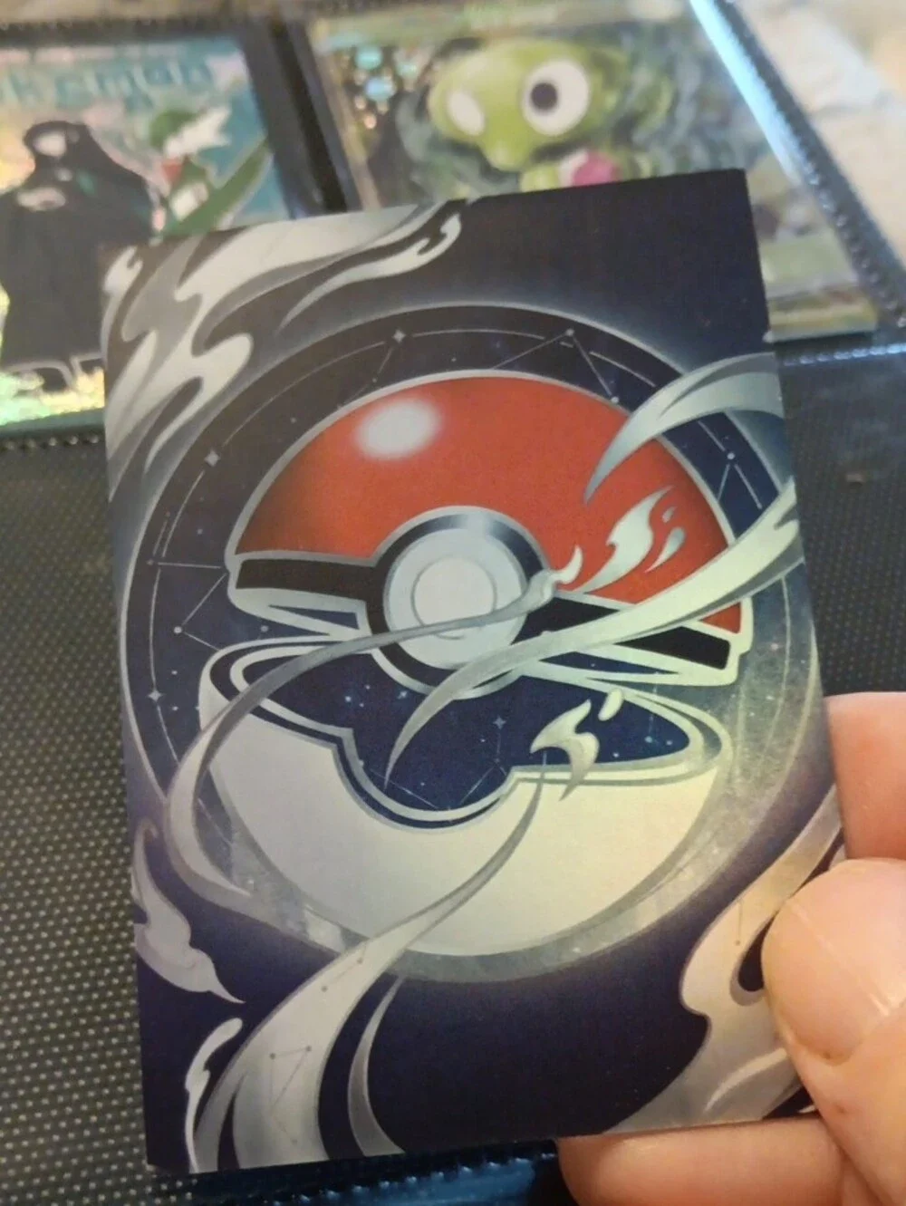 Pokemon Feebas Holographic Card - Blue & Cream